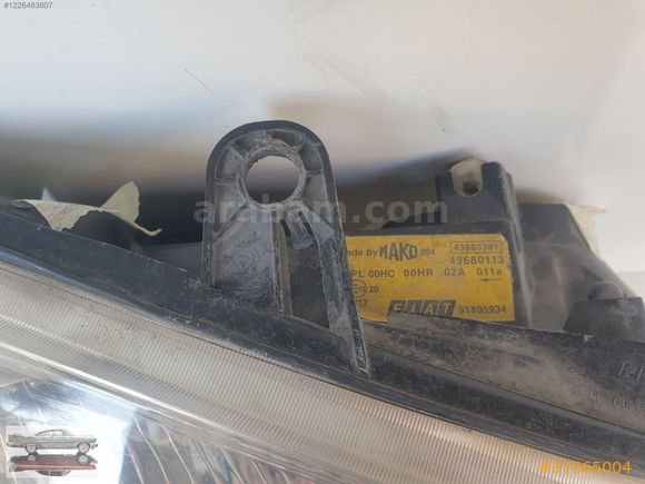 Fiat Doblo 2 Sağ Far Orijinal Çıkma (2006 - 2010)