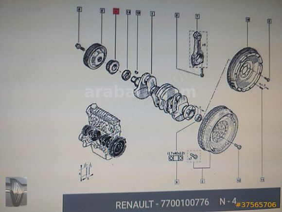 KRANK DİŞLİSİ / F8Q - 7700100776