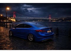 Sahibinden Hyundai Elantra 1.6 D-CVVT Style 2016 Model  127.000 km Mavi