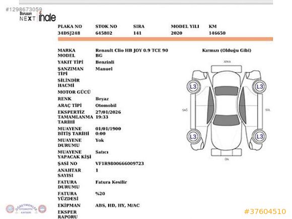 SIFIR GİBİ-BOYAZIZ OTOMOTİK-2022 CLİO 10.TCe TOUCH.