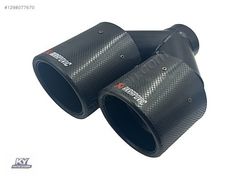 100 MM UNIVERSAL KARBON ÇİFT ÇIKIŞ SAĞ SOL TAKIM EGZOZ UCU