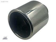110 MM UNIVERSAL PASLANMAZ KROM TEK PARÇA TEK ÇIKIŞ EGZOZ UCU