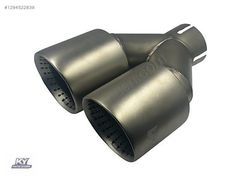 180 MM UNIVERSAL PASLANMAZ KROM TEK PARÇA ÇİFT ÇIKIŞ EGZOZ UCU
