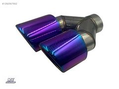 200 MM UNIVERSAL PASLANMAZ KROM TEK PARÇA ÇİFT ÇIKIŞ EGZOZ UCU