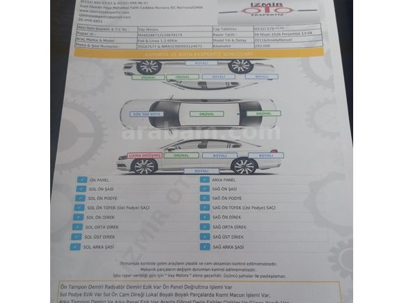 Sahibinden Fiat Linea 1.3 Multijet Active Plus 2011 Model