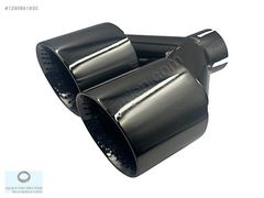 90 MM ÇİFT ÇIKIŞ EGZOZ UCU PASLANMAZ KROM DELİKLİ TİP UNIVERSAL