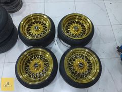 BBS GOLD 195 40 16 JANT LASTİK 4X100 VE 4X108 UYUMLU BATMAZ JANT
