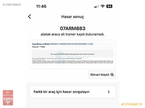 Orjinal Kango 1.5dCi Klimalı 2006Model