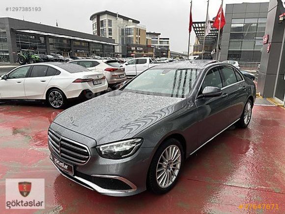 GÖKTAŞLAR'DAN 2022 MERCEDES E200d EXCLUSİVE GRİ-TABA %20KDV