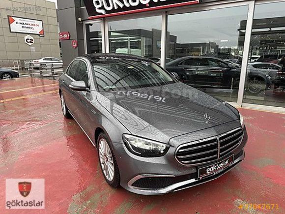 GÖKTAŞLAR'DAN 2022 MERCEDES E200d EXCLUSİVE GRİ-TABA %20KDV
