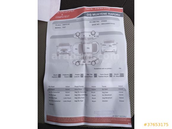 Galeriden Fiat Linea 1.3 Multijet Active Plus 2012 Model Ankara