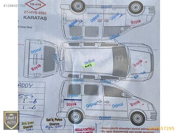 ÜMİT AUTO/2006/VW/CADDY/1.9/KOMBİ/ANDROİND EKRAN/