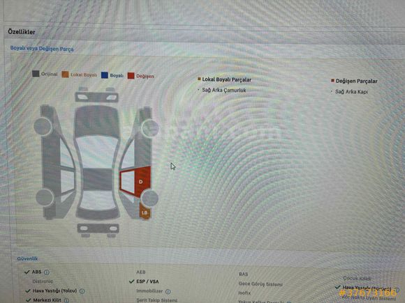 Sahibinden Ford Tourneo Courier 1.5 TDCi Titanium Plus 2018 Model 