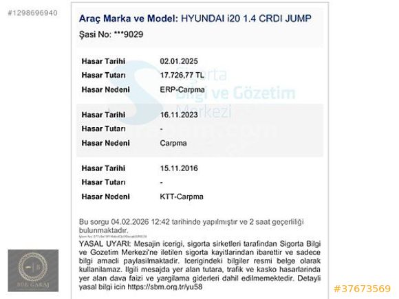BDR GARAJ'DAN 2014 MDL 170 KM'DE DEĞİŞENSİZ MASRAFSIZ