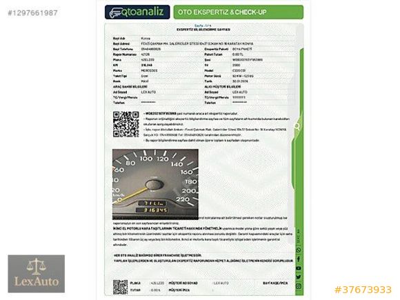 ''LexAUTO" 2000 MERCEDES C220 SW OTOMATİK ELEGANCE SELECTİON