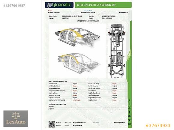 ''LexAUTO" 2000 MERCEDES C220 SW OTOMATİK ELEGANCE SELECTİON