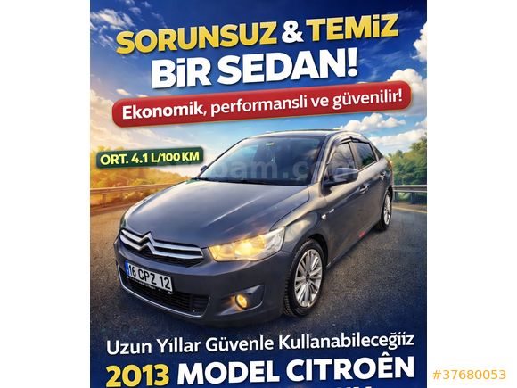 Sahibinden Citroen C-Elysée 1.6 HDi Exclusive 2013 Model 
