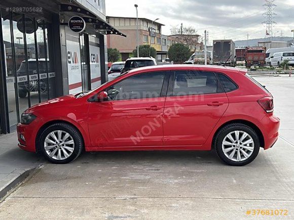 2018 VW POLO BOYASIZ 1.6 TDİ OTOMATİK HİGHLİNE KIRMIZI