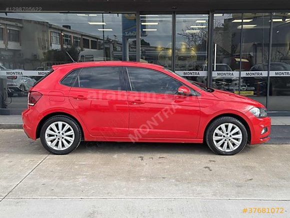 2018 VW POLO BOYASIZ 1.6 TDİ OTOMATİK HİGHLİNE KIRMIZI