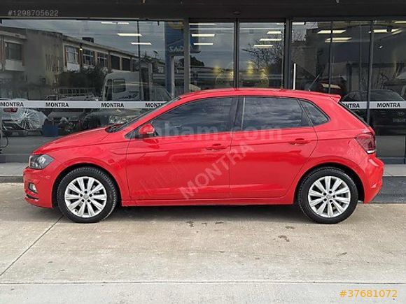 2018 VW POLO BOYASIZ 1.6 TDİ OTOMATİK HİGHLİNE KIRMIZI