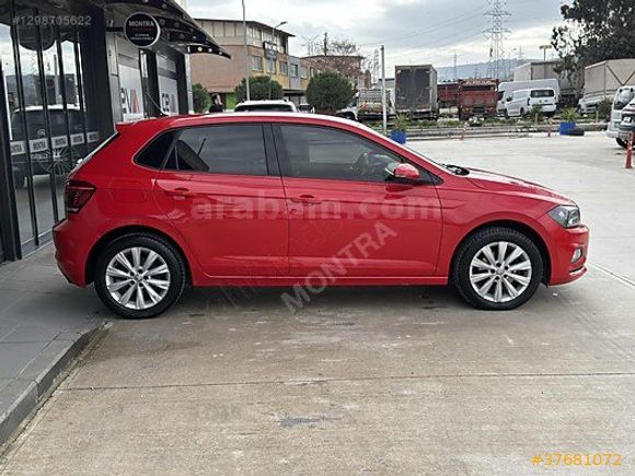 2018 VW POLO BOYASIZ 1.6 TDİ OTOMATİK HİGHLİNE KIRMIZI