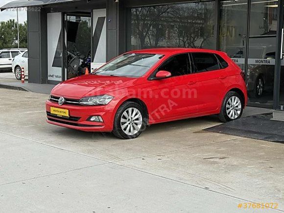 2018 VW POLO BOYASIZ 1.6 TDİ OTOMATİK HİGHLİNE KIRMIZI