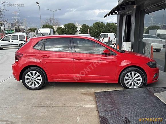 2018 VW POLO BOYASIZ 1.6 TDİ OTOMATİK HİGHLİNE KIRMIZI
