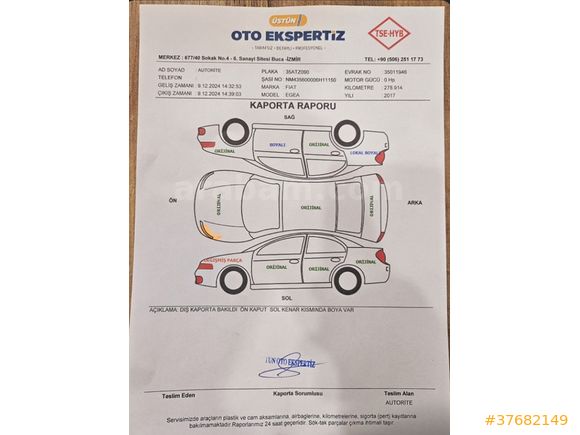 Sahibinden Fiat Egea 1.3 Multijet Easy 2017 Model 