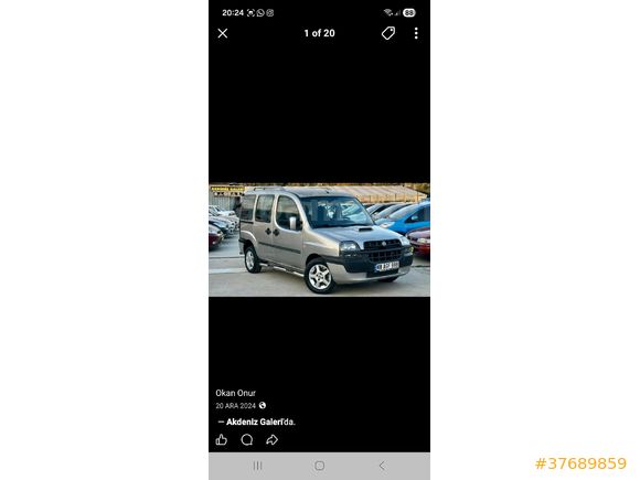 Sahibinden Fiat Doblo Panorama 1.2 ELX 2002 Model