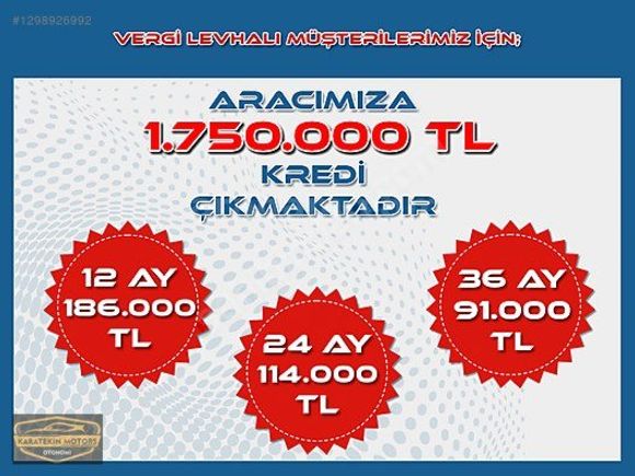 KARATEKİN'DEN HATASIZ 8+1 OTOMOBİL RUHSATLI OTOMATİK EKSTRALI