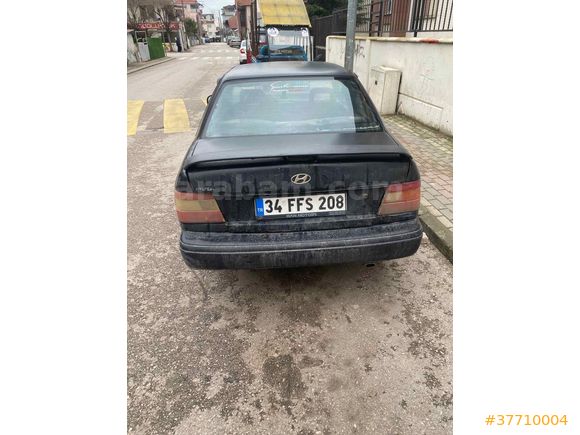Sahibinden Hyundai Excel 1.5 LS 1992 Model  200.000 km Siyah