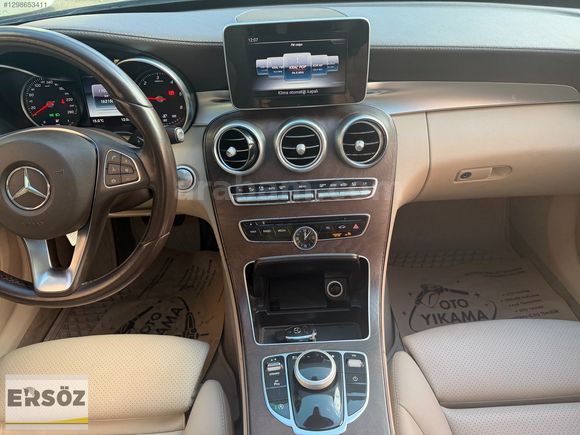 *ERSÖZ*2018 MODEL C200 AMG 162.000KM SİYAH/BEJ PRESTİJ DONANIM