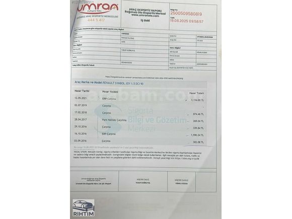2015 RENAULT SYMBOL 1.5 DCI 195000 km