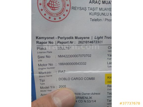 Sahibinden Fiat Doblo Combi 1.3 Multijet Active 2005 Model  220.000 km Beyaz