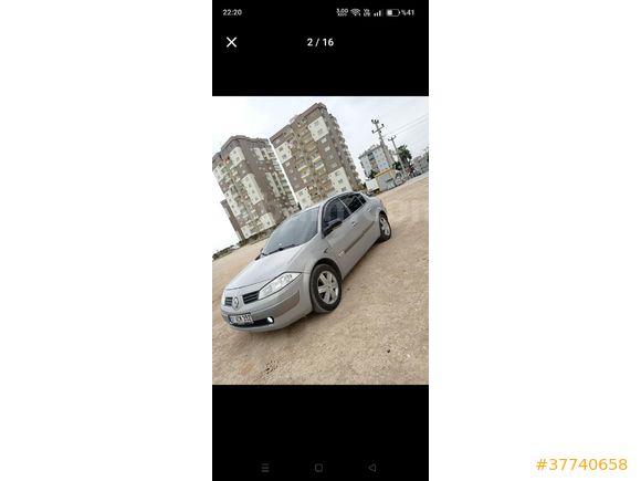 Sahibinden Renault Megane 1.6 Authentique 2004 Model  267.000 km Bej