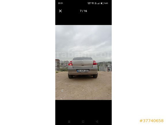 Sahibinden Renault Megane 1.6 Authentique 2004 Model  267.000 km Bej