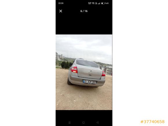 Sahibinden Renault Megane 1.6 Authentique 2004 Model  267.000 km Bej