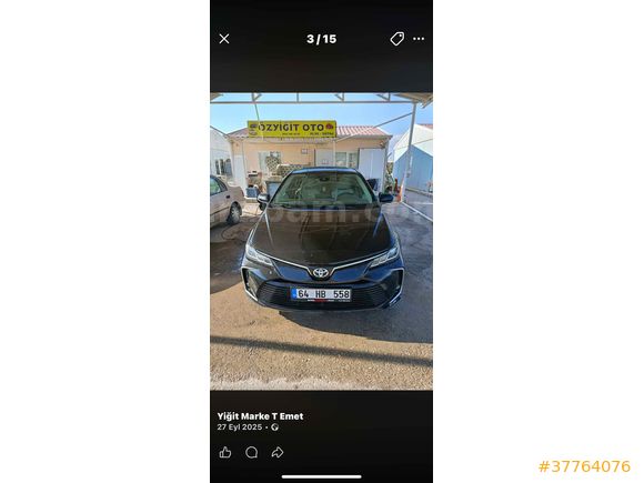 Sahibinden Toyota Corolla 1.8 Hybrid Flame X-Pack 2019 Model 