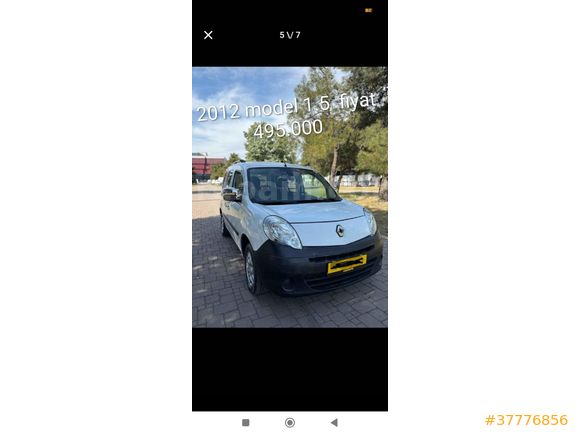 Sahibinden Renault Kangoo Multix 1.5 dCi Authentique 2012 Model  284.000 km Beyaz