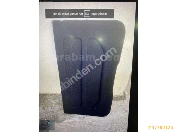 ORJİNAL 2014 MODEL VE ÜSTÜ FORD COURİER BAĞAJ PANZOTU