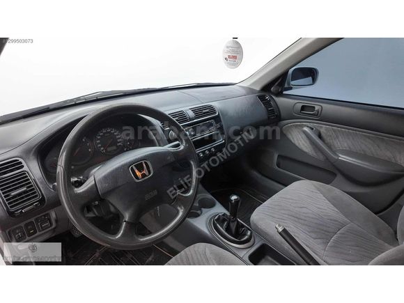 HONDA CİVİC 2002 1.6 V-TEC LS'' BEYAZ 258.BİN KM'DE DEĞİŞENSİZ