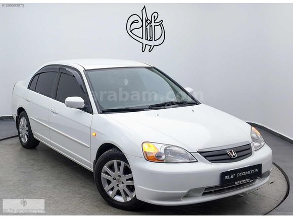HONDA CİVİC 2002 1.6 V-TEC LS'' BEYAZ 258.BİN KM'DE DEĞİŞENSİZ