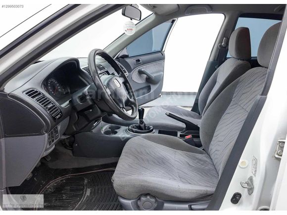 HONDA CİVİC 2002 1.6 V-TEC LS'' BEYAZ 258.BİN KM'DE DEĞİŞENSİZ