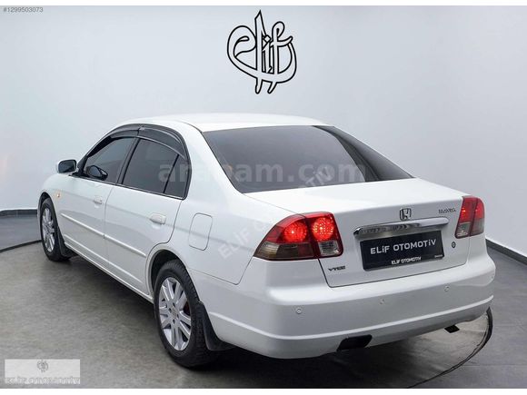 HONDA CİVİC 2002 1.6 V-TEC LS'' BEYAZ 258.BİN KM'DE DEĞİŞENSİZ