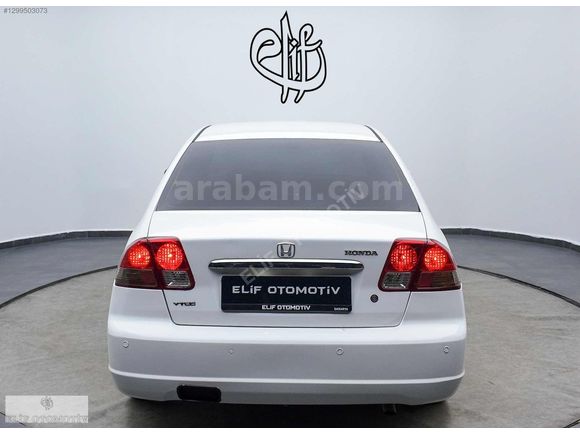 HONDA CİVİC 2002 1.6 V-TEC LS'' BEYAZ 258.BİN KM'DE DEĞİŞENSİZ