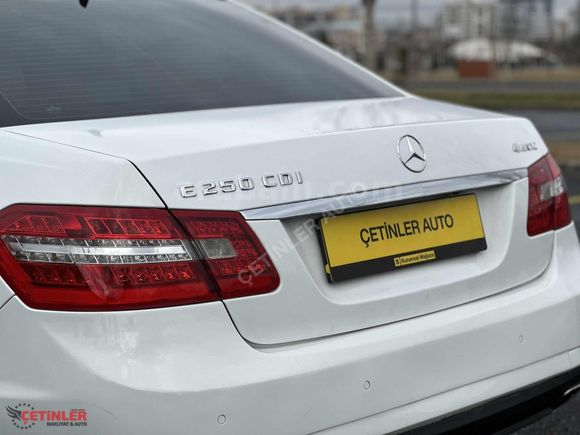ÇETİNLER AUTO'DAN MERCEDES-BENZ - E250 CDI 4 MATİC - 2012 MODEL