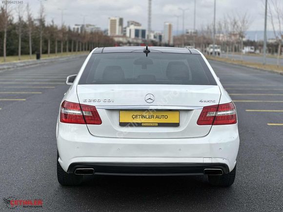 ÇETİNLER AUTO'DAN MERCEDES-BENZ - E250 CDI 4 MATİC - 2012 MODEL