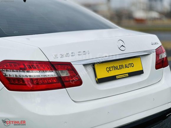 ÇETİNLER AUTO'DAN MERCEDES-BENZ - E250 CDI 4 MATİC - 2012 MODEL