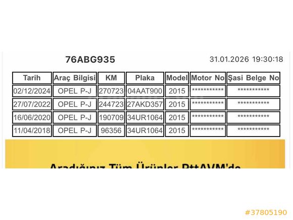 Galeriden Opel Astra 1.4 T Cosmo 2015 Model Kars