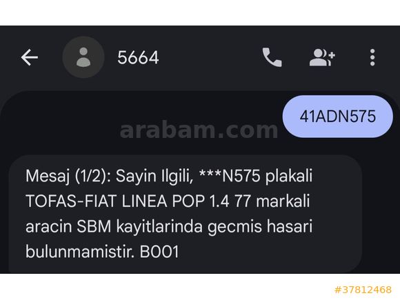 Akademisyenden değişensiz-tramersiz 2017 Linea 1.4 Pop LPG&Benzin